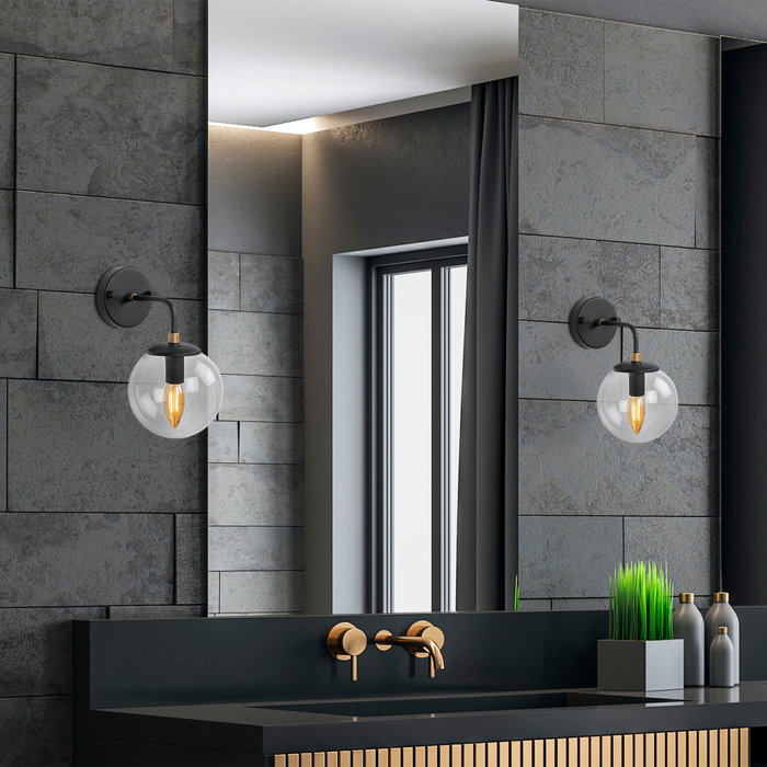 Opviq Horn - 12218 Aplique de Pared Negro y Dorado Opviq Horn - 12218 Aplique de Pared Negro y Dorado